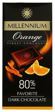 Шоколад чорний Millennium Favorite Orange 80% 100 г